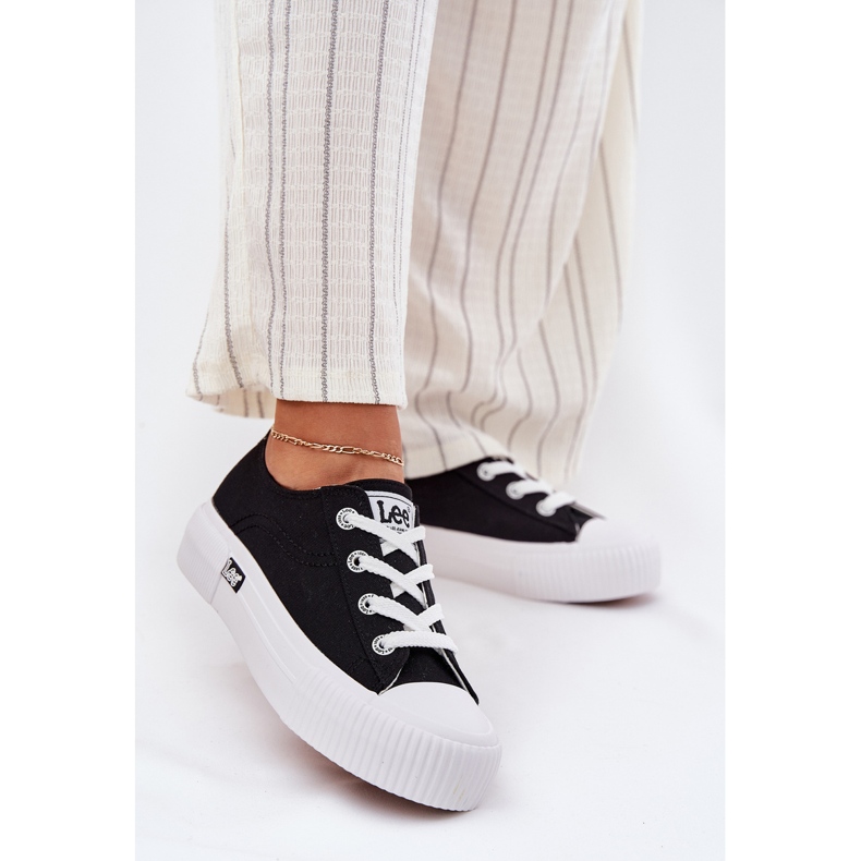 Tênis femininos na plataforma Lee Isla C Women Low 50251001 Black preto 2