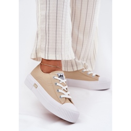 Tênis femininos na plataforma Lee Isla C Women Low 50251001 Beige bege 2
