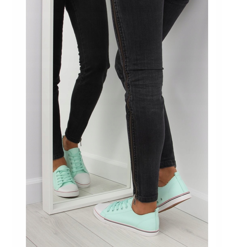 Tênis feminino verde água-marinha XL01p L.GREEN 1