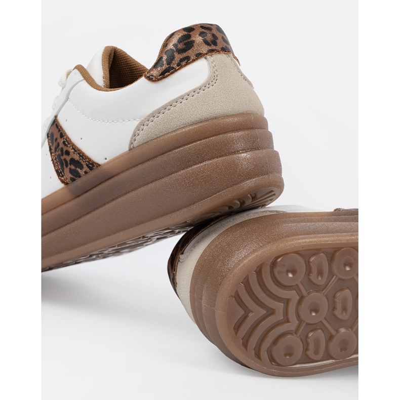 Shelvt Sapatos esportivos femininos de fundo mais grosso branco 2