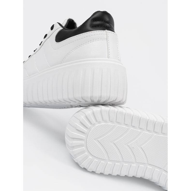 Shelvt Sapatos esportivos brancos femininos 1