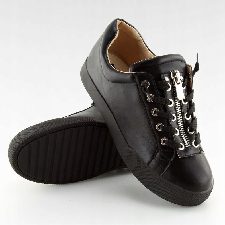 Tênis femininos negros 7209 Preto 2