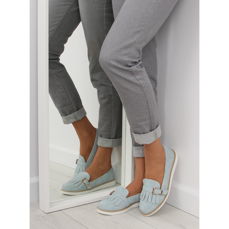 Mocassins de mulher azuis 7210 Azul 2