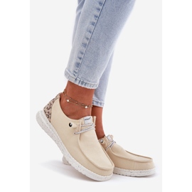 Sapatos materiais femininos de McKeylor 96116 leve bege 1
