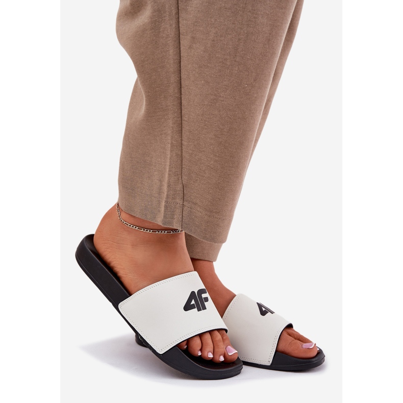 Chinelos femininos 4f 4FRM00FSLIF010-10S BRANCO 1