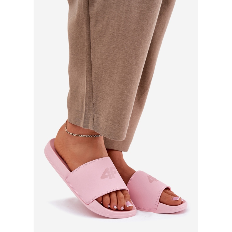 Chinelos femininos 4f 4frm00fslif010-56s rosa 1