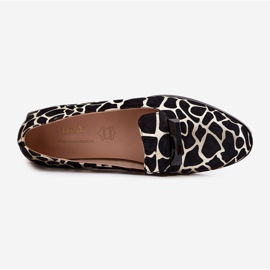 S.Barski Sapatos de camurça feminina com um ornamento lz51-505 preto e dourado 2