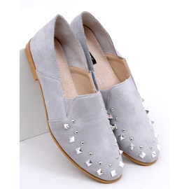 Mocassins cinza senhor com tachas 1415 Gray 1 Mocassins cinza senhor com tachas 1415 Gray 1