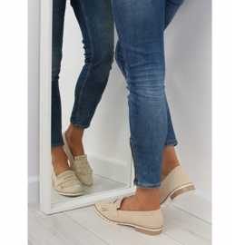 Mocassins bege feminino 1174 bege 2