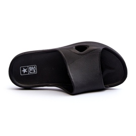 News Chinelos de piscina preta feminina clássica preto 3