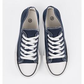 Shelvt Tênis azul marinho feminino na plataforma 1