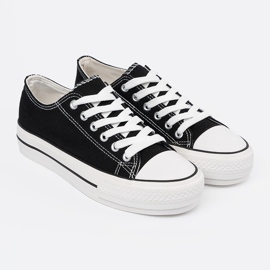 Shelvt Tênis negros femininos preto 1