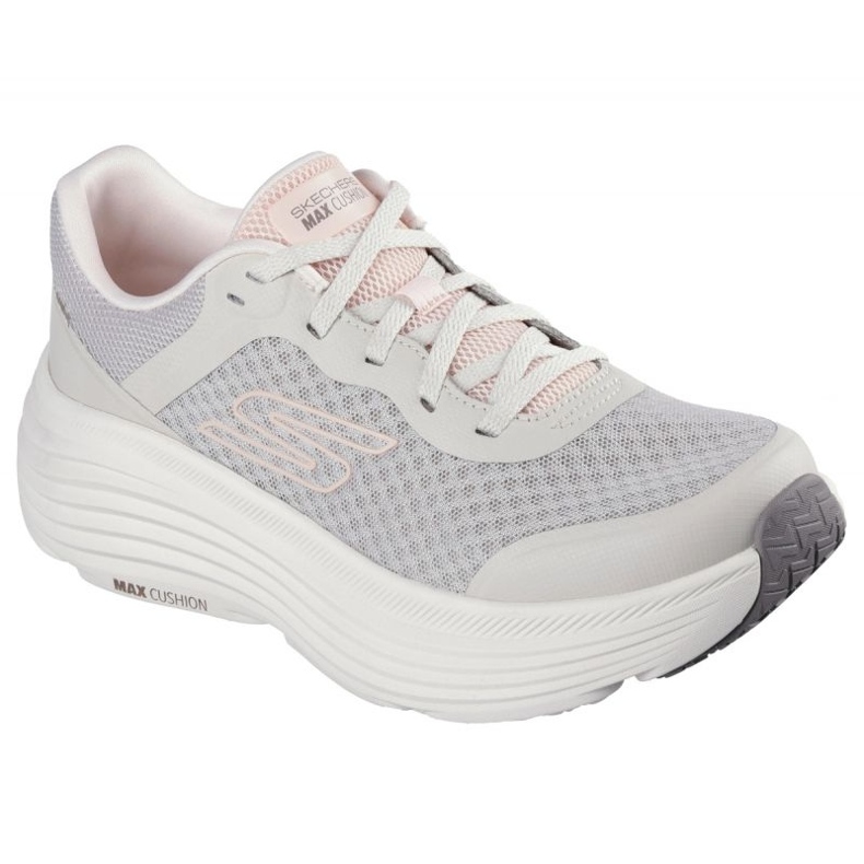 Tênis de corrida skechers max amortecimento Endeavor 129470 NAT bege 1