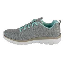 Skechers Twisted Fortune Shoes 12614-GYMN cinza 1