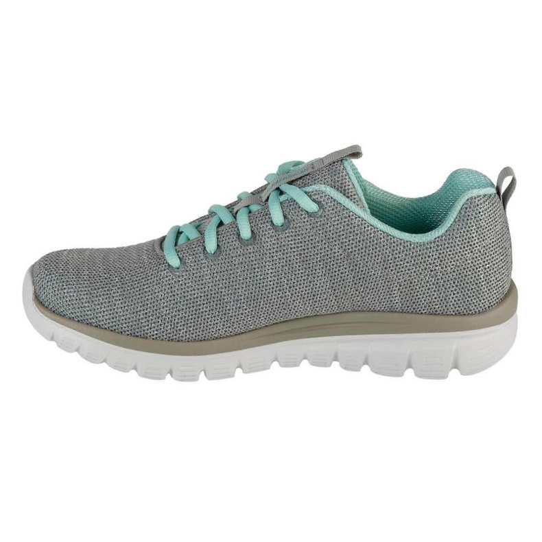 Skechers Twisted Fortune Shoes 12614-GYMN cinza 1