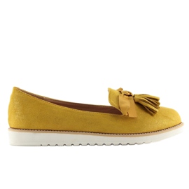 Mocassins de mulher com franjas amarelo 7214 Amarelo 1 Mocassins de mulher com franjas amarelo 7214 Amarelo 1