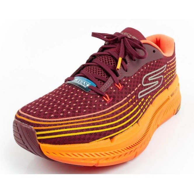Tênis de corrida skechers max amortecimento 220835/Burg laranja 1