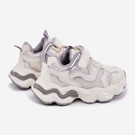 Inna Tênis infantis em uma sola branca grossa branco 2