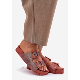 Flipes femininas perfumadas com brilho e fivelas Zaxy RR285025 Pink sujo rosa 1