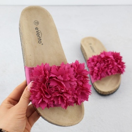 Chinelos femininos com flores rosa Evento 8319 1