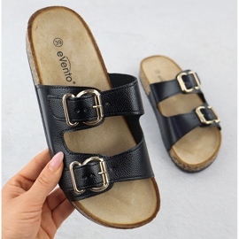 EVento Flip Flip feminino com grampos pretos 7220 1 EVento Flip Flip feminino com grampos pretos 7220 1