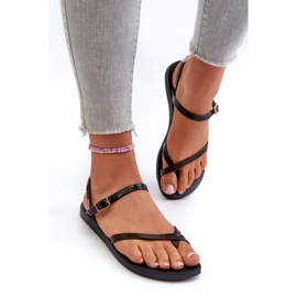 Chinelos Ipanema Fashion Sand Viii Fem 82842 21112, pretos 2