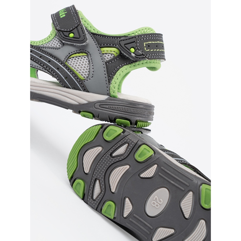 Shelvt Sandálias Grey Boys cinza 2