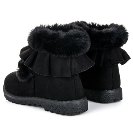 Seastar Botas pretas com folho preto 2