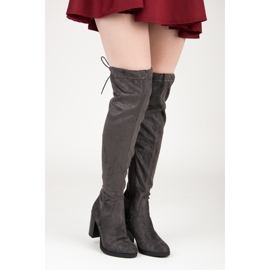 Seastar Botas acima do joelho no poste cinza 1