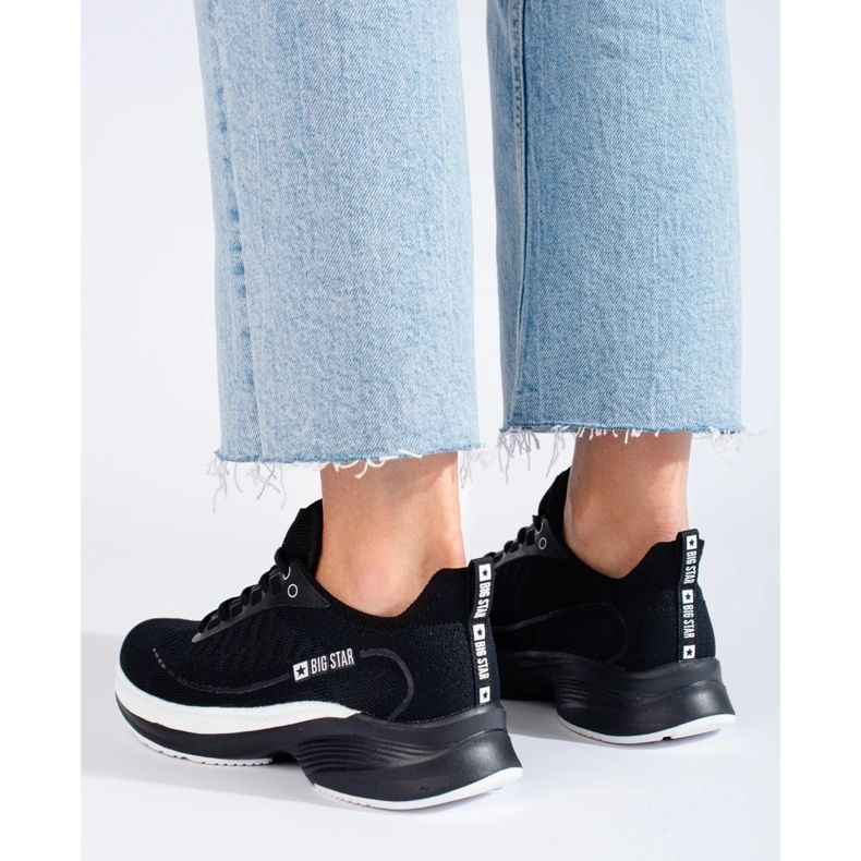 Tênis sapatos femininos Big Star ll274327 preto 1