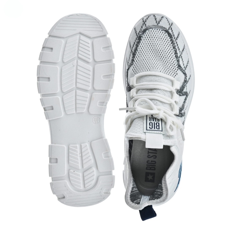 Big Star Sapatos masculinos Sapatos esportivos de grande estrela nn174461 branco 1