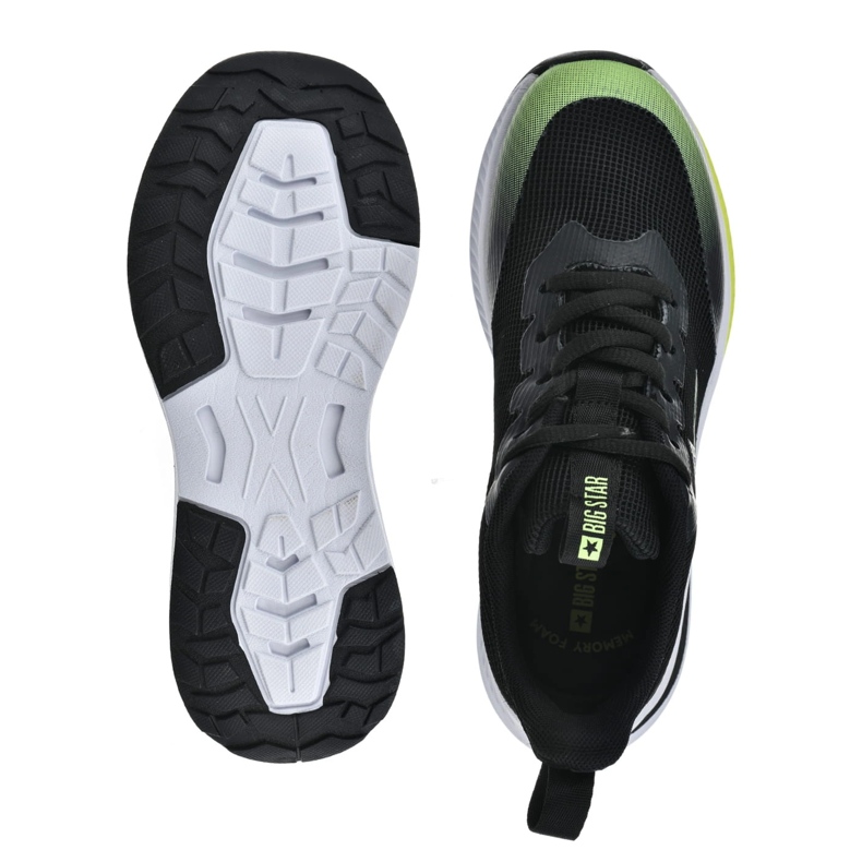 Big Star Tênis sapatos femininos memória espuma grande estrela nn274300 preto 1