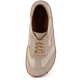 Sapatos de couro femininos descalços Olivier Eliza Beige bege 1