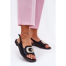 S.Barski Sandálias femininas com detalhes decorativos S. Barski KV51-081 Black preto 2