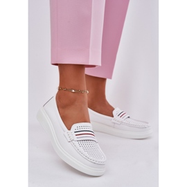 EVento Supomers de couro feminino branco 2