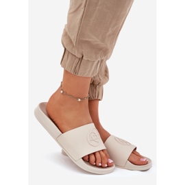 EVento Flippers femininos leves com bege prensado decorativo 1