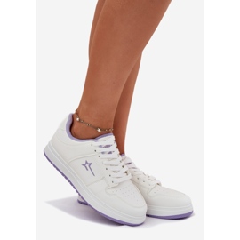 Tênis femininos Big Star RR274A245 Hi-polish White and Purple System branco 1