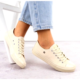 Tênis feminino clássico Big Star NN274286 bege 2