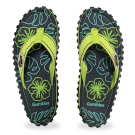 Flip-flops gumbies ilhas chinelas hibiscus gu-ffisl148 verde 1
