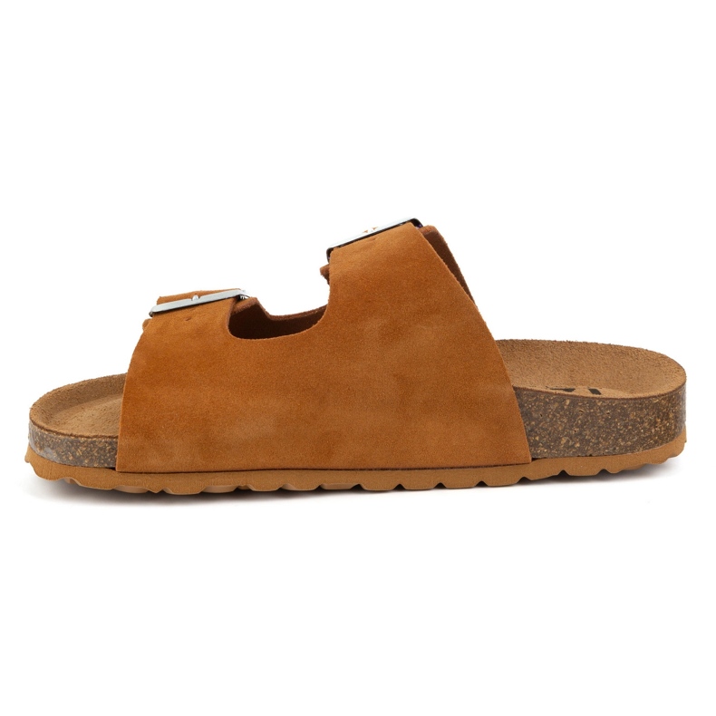 Vriston Sapatos femininos chinelos ajustáveis ​​Izzi Alex Brandy Bronze conhaque 1