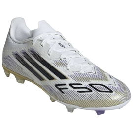 Adidas F50 League FG/MG Ji0005 Sapatos de futebol branco 1
