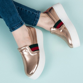 Kylie Slipons na plataforma rosa 1