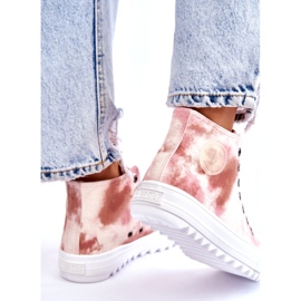 Tênis feminino Big Star LL274048 bege-rosa 3