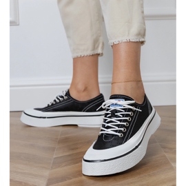 Tênis plataforma feminino preto 1