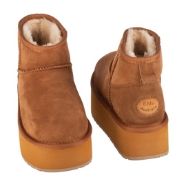 Emu Australia Emu austrália Stinger Micro Flatform Shoes W13082-ches marrom 2
