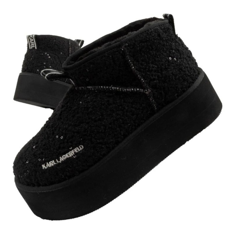 Sapatos, botas de neve karl lagerfeld thermo kl48522ww0s preto 1