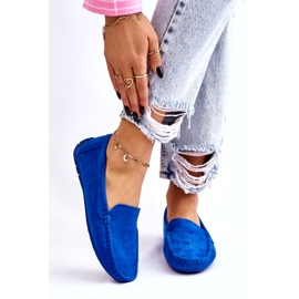 Evento Mocassins Femininos de Camurça Azul Morreno 2