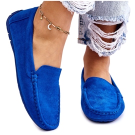 Evento Mocassins Femininos de Camurça Azul Morreno 5