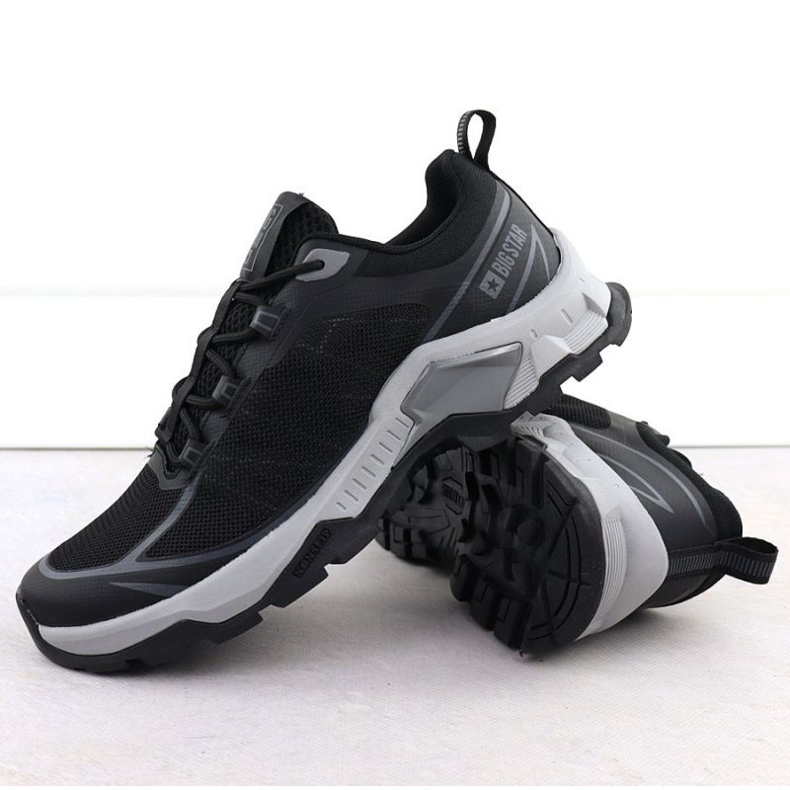 Sapatos esportivos masculinos Big Star RR174012 Black preto 1