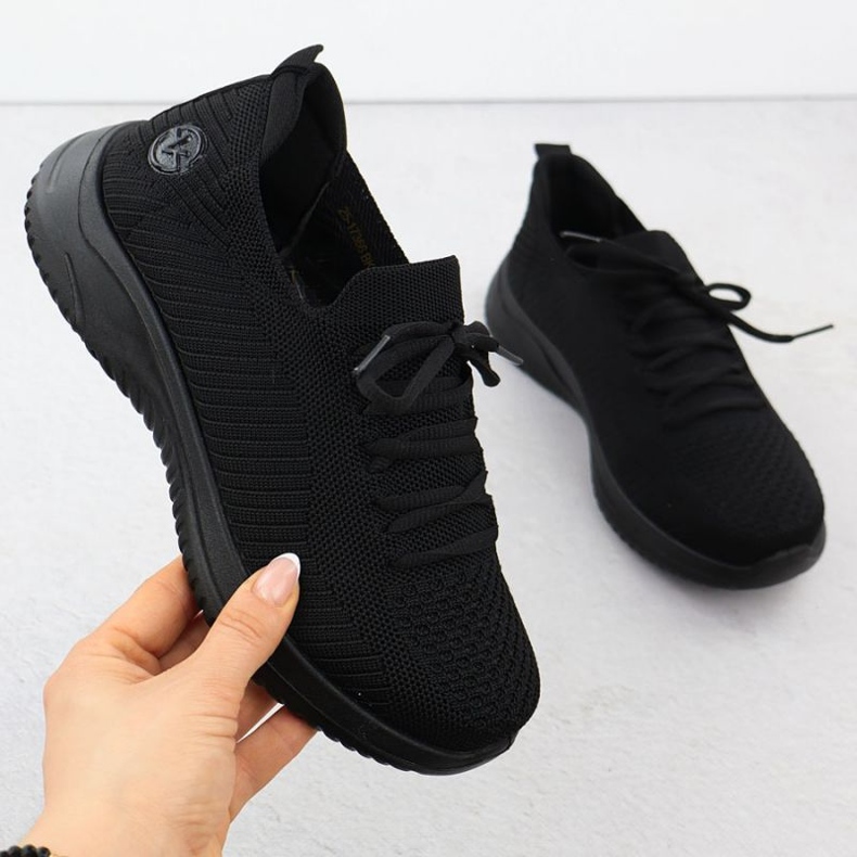 Sapatos esportivos femininos Vinceza 17366 Black preto 1